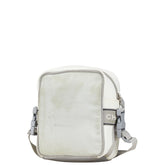 シャネル スポーツライン ココマーク 斜め掛け ショルダーバッグ ホワイト グレー ナイロン レディース CHANEL 【中古】
